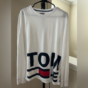🔴Tommy Hilfiger Men’s Crewneck Long Sleeve Sweatshirt White Size L